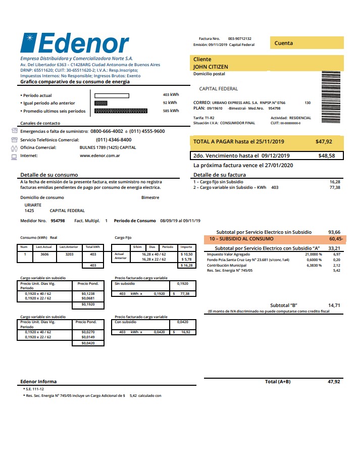  Minol USA business utility bill 